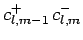 $\displaystyle c^+_{l,m-1} c^-_{l,m}$