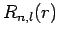 $R_{n,l}(r)$