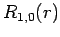 $\displaystyle R_{1,0}(r)$