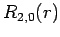 $\displaystyle R_{2,0}(r)$