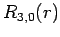 $\displaystyle R_{3,0}(r)$