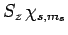 $\displaystyle S_z \chi_{s,m_s}$