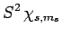 $\displaystyle S^2 \chi_{s,m_s}$