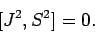 \begin{displaymath}[J^2,S^2]=0.
\end{displaymath}