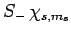 $\displaystyle S_- \chi_{s,m_s}$