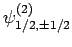 $\psi^{(2)}_{1/2,\pm 1/2}$