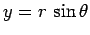 $y=r \sin\theta$