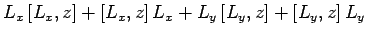 $\displaystyle L_x [L_x,z] + [L_x,z] L_x + L_y [L_y,z]+[L_y,z] L_y$