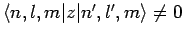 $\langle n,l,m\vert z\vert n',l',m\rangle\neq 0$