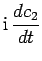 $\displaystyle {\rm i} \frac{dc_2}{dt}$