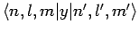 $\langle n,l,m\vert y\vert n',l',m'\rangle$